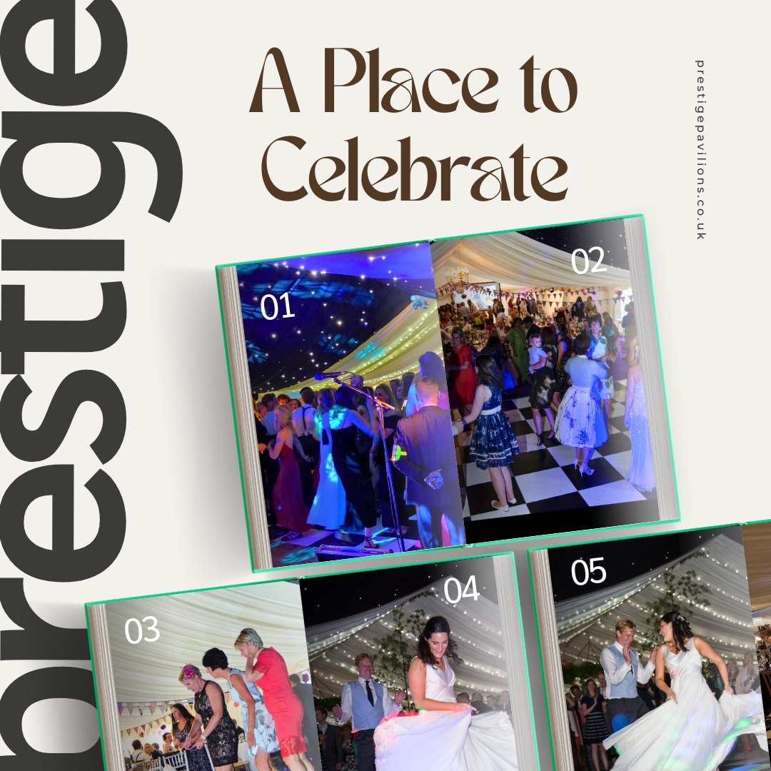 ✨ A Place to Celebrate 
The laughter, the music, the atmosphere, every marquee is built to host moments you’ll treasure forever. 
#LuxuryWedding #PrestigePavilions #WeddingStyling #UKWedding #BespokeMarquee